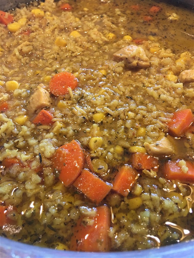 Image of Wild Mushroom & Sage, Chicken & Rice Soup