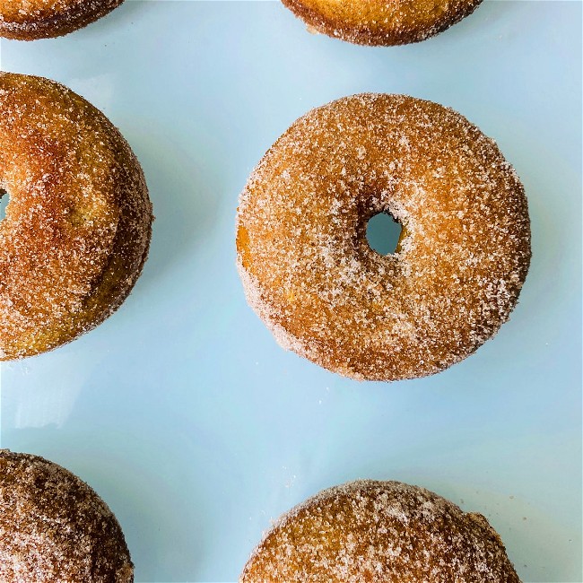 Image of Spiced Doughnuts with Ginger Cinnamon Sugar 