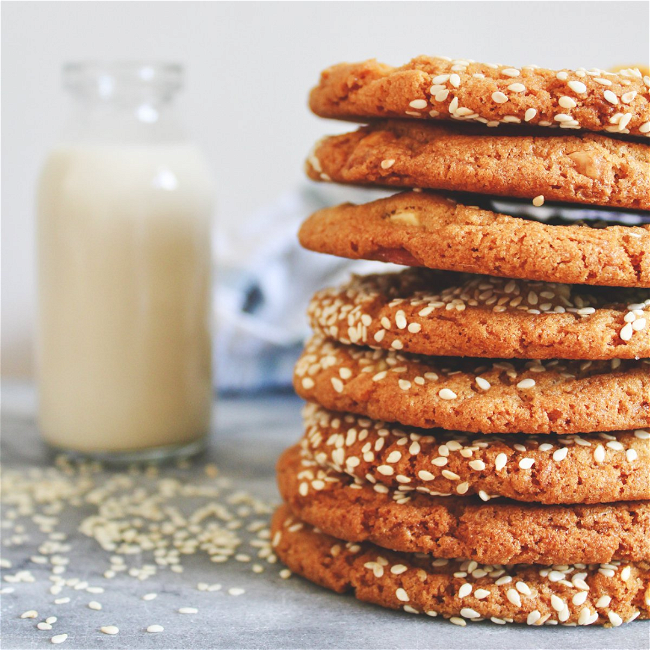 Image of White Choc Chip Tahini Cookies