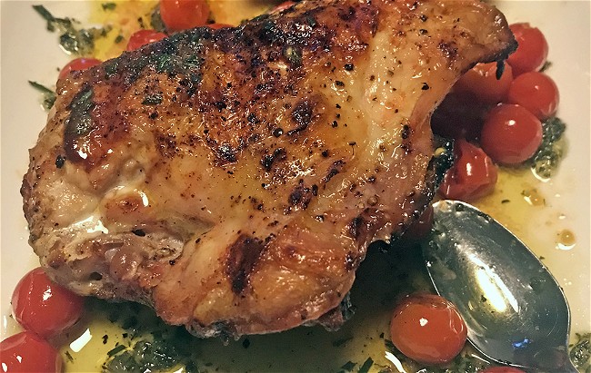 Image of Oven Roasted Chicken with Fresh Herb Olive Oil