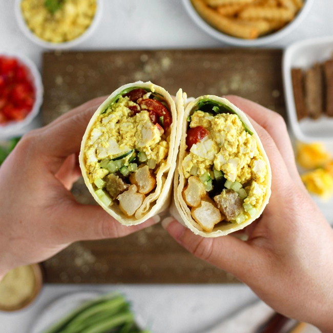 Image of Tofu Scramble Breakfast Burrito