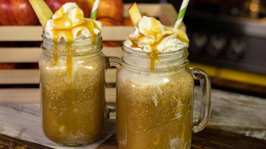 Image of Apple Cider Floats with Infused Caramel Sauce