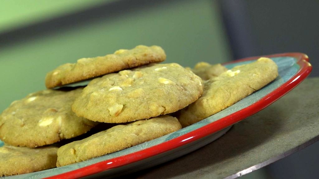 Image of White Chocolate Lime Macadamia Nut Cookies