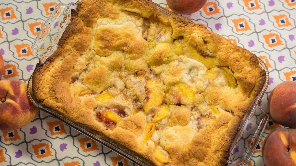 Grilled Peach Cobbler