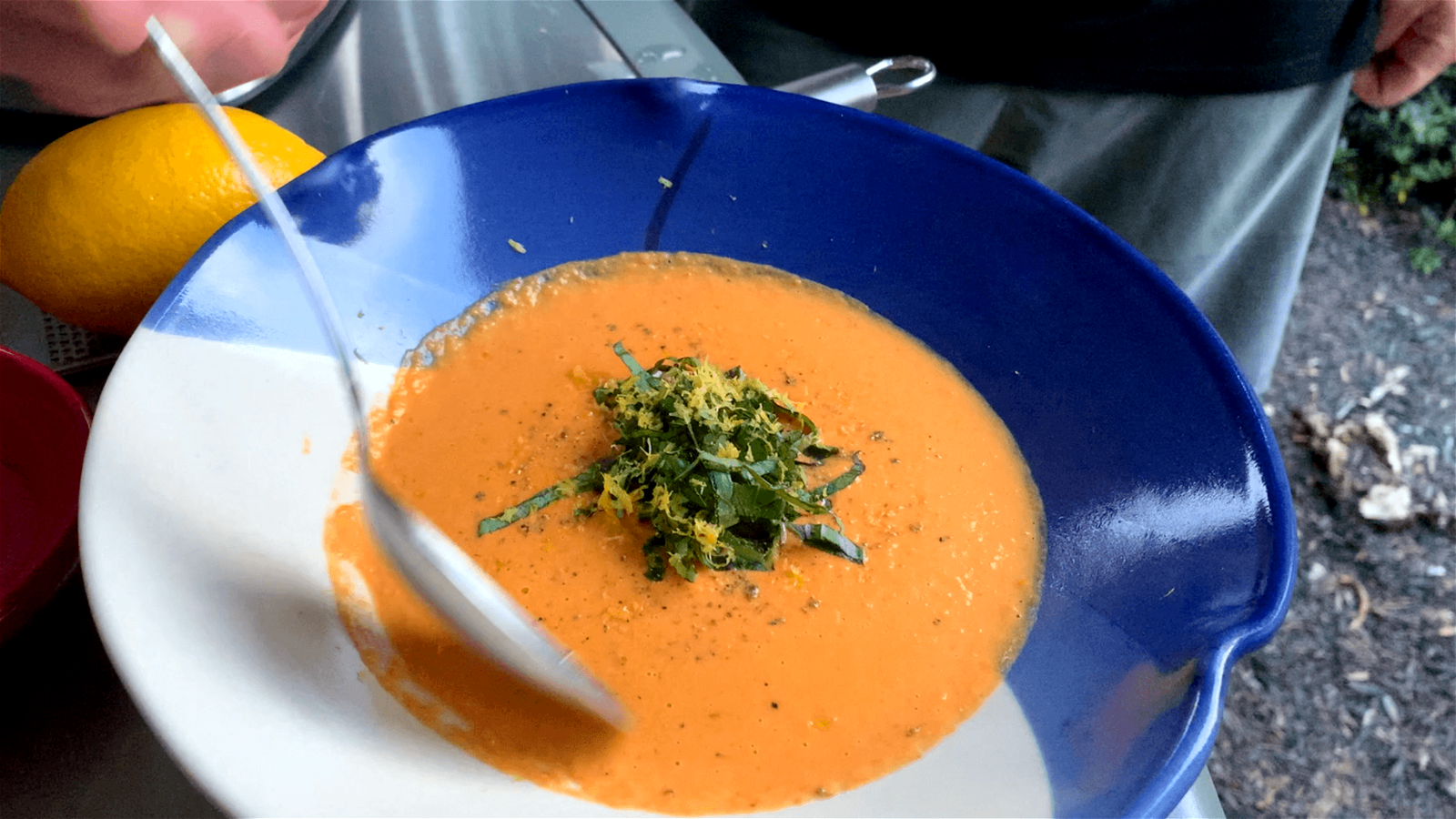 Image of Creamy Roasted Red Pepper Soup