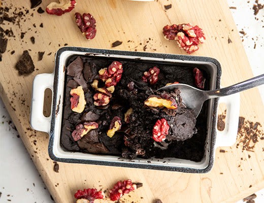 Image of Cocoa and Pureed Bean Brownies