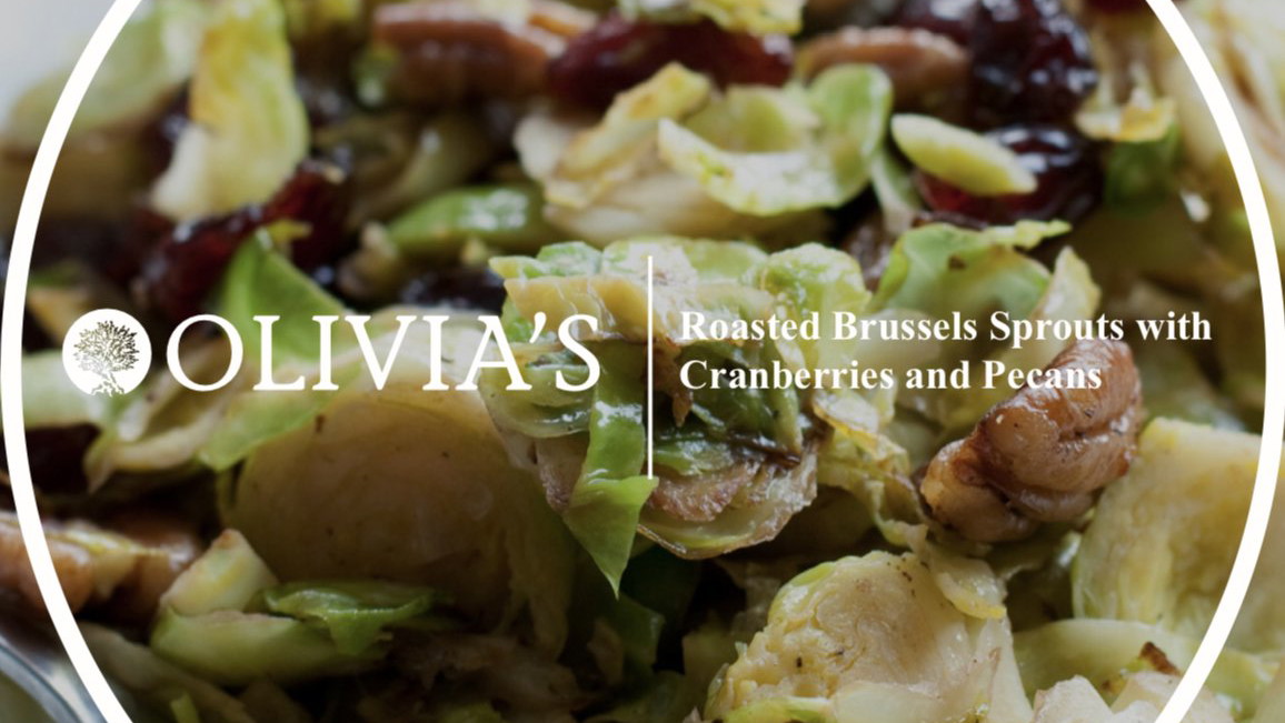 Image of Roasted Brussels Sprouts with Cranberries & Pecans