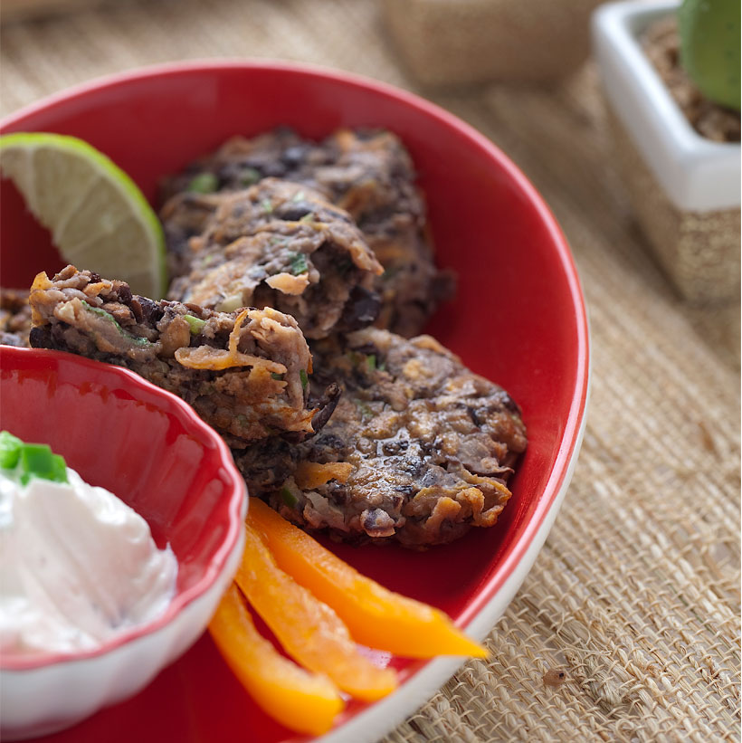 Spicy Black Bean Cakes
