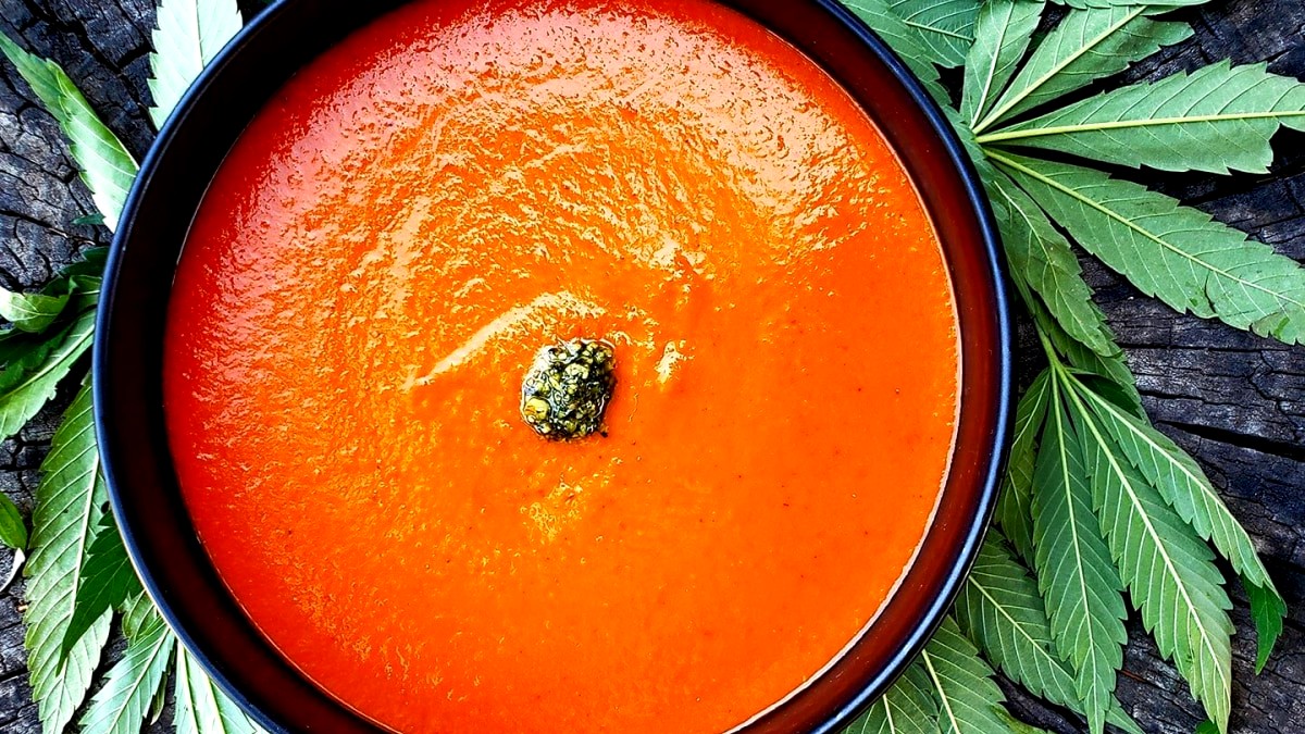 Image of Oven Roasted Heirloom Tomato Soup