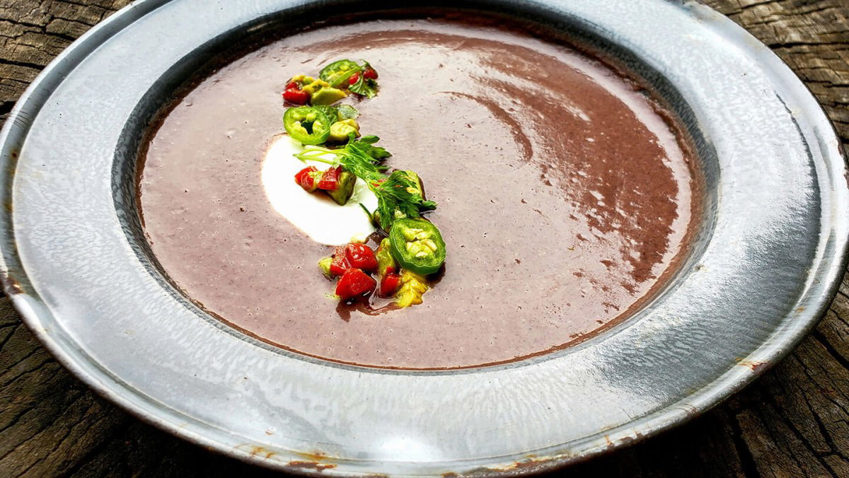 Image of Black Bean and Huitlacoche Soup