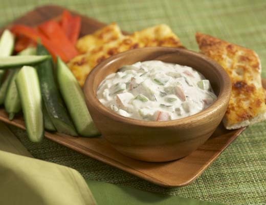 Image of Hatch Pepper Dip with Crunchy Cucumbers