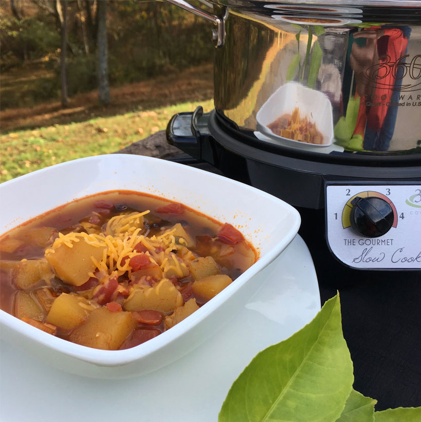 Black Bean Acorn Squash Vegetarian Chili