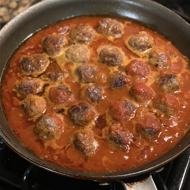 Image of Sofrico Spiced Beef Meatballs & Cinnamon Tomato Sauce