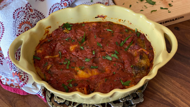 Image of Easy Gyoza Stuffed Cabbage