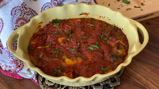 Image of Easy Gyoza Stuffed Cabbage 