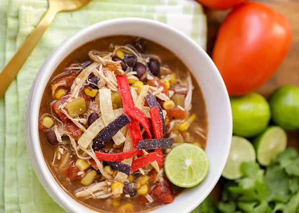 Image of Slow Cooker Chicken Tortilla Soup