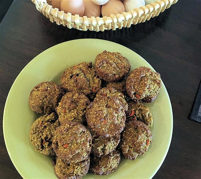 Image of Crunchy Millet, Carrot, and Turmeric Muffins