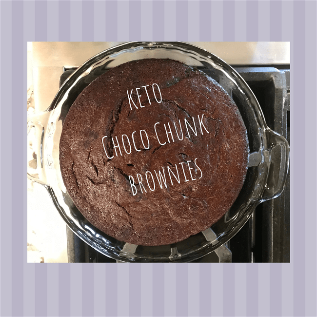 Image of Keto Choco Chunk Brownie Recipe