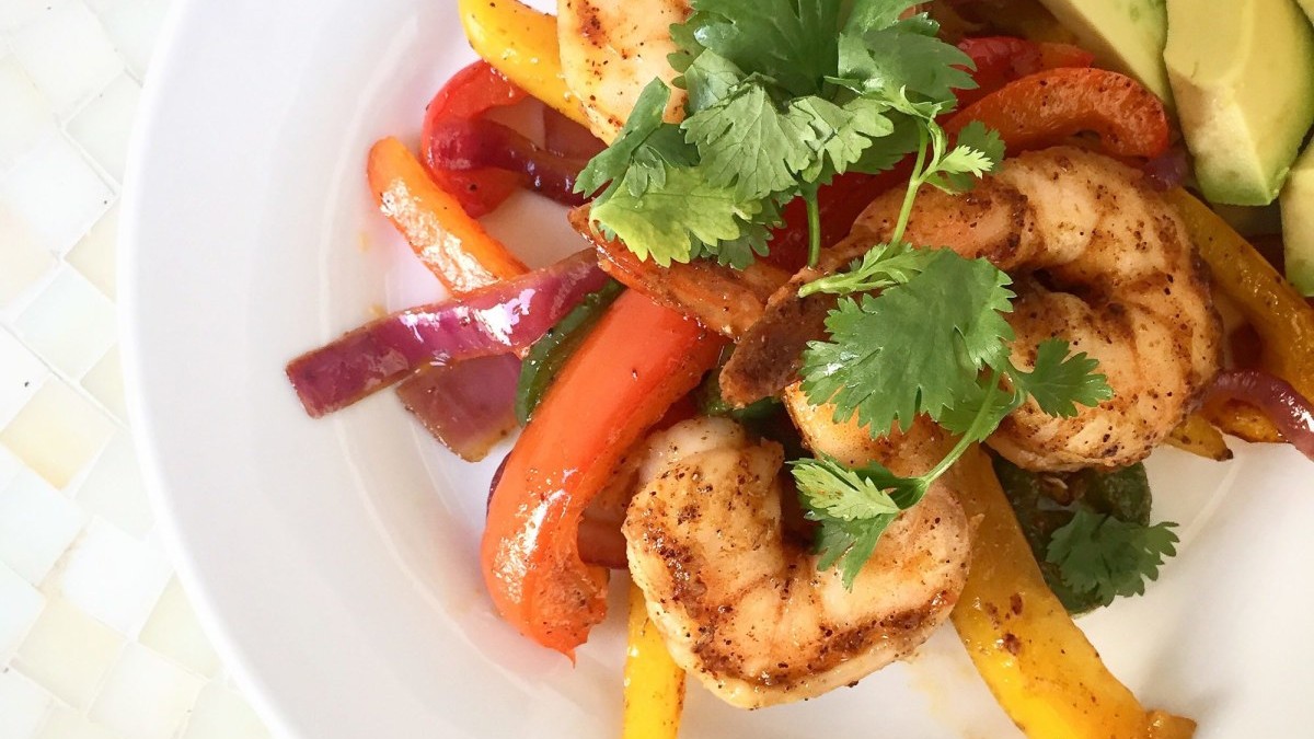Image of Sheet Pan Shrimp Fajitas
