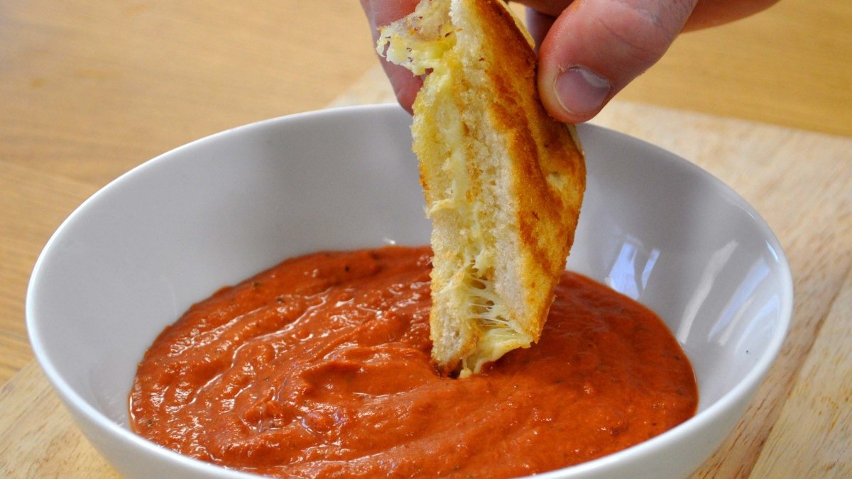 Image of Classic Grilled Cheese with Creamy Tomato Soup