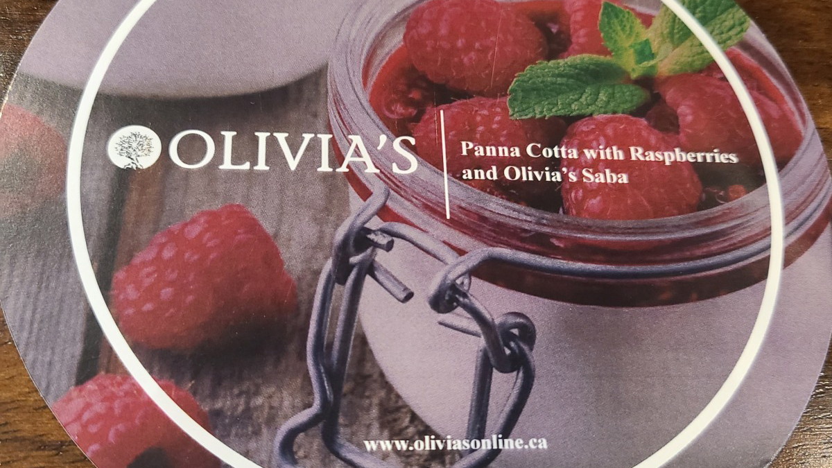 Image of Panna Cotta with Raspberries and Olivia's Saba