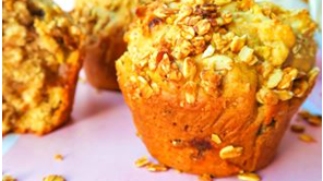 Image of SALTED CARAMEL GRANOLA MUFFINS