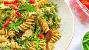 Image of 6 INGREDIENT SPELT PESTO PASTA SALAD