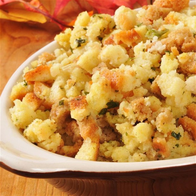 Image of Cornbread Apple Stuffing with Bacon