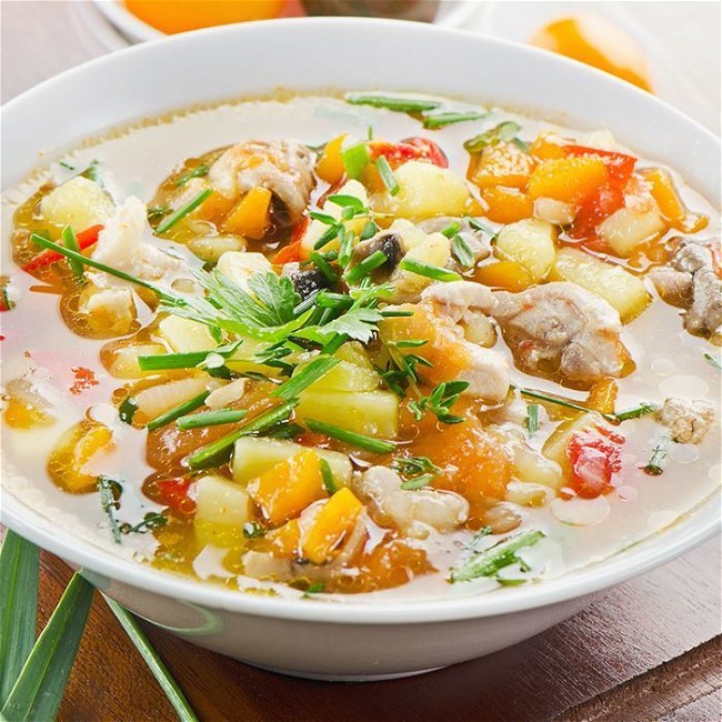 Image of Simple Chicken Vegetable Soup Slow-Cooker