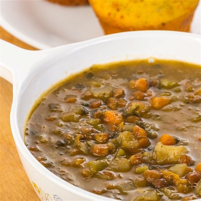 Image of Lentil Soup with Vegetables Slow-Cooker