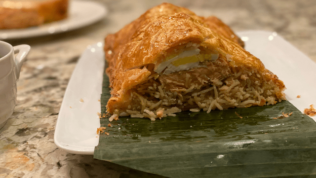 Image of Salmon Coulibiac in Puff Pastry