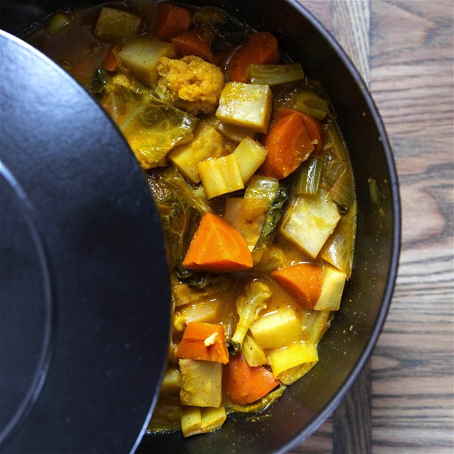 Image of Turmeric & Coconut Vegetable Soup