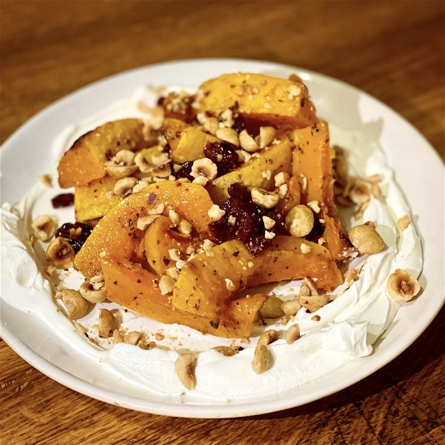 Image of Roasted Butternut Squash & Labne Salad