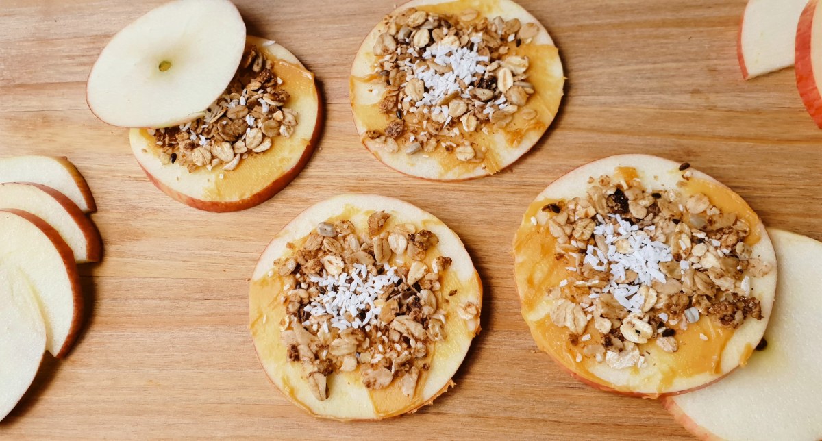 Double Crunch Apple Sandwiches