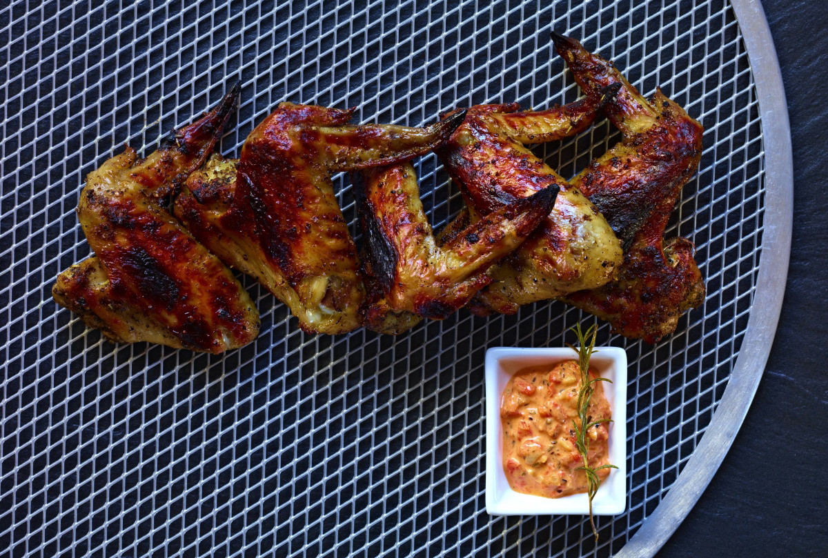 Chicken Wings with Spiced Aioli