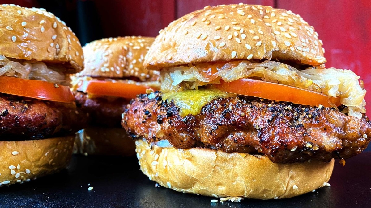 Image of Peppered Pork Bacon Butter Burger