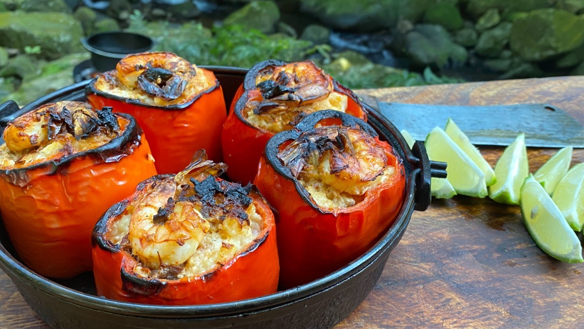 Image of Chipotle Shrimp Stuffed Peppers