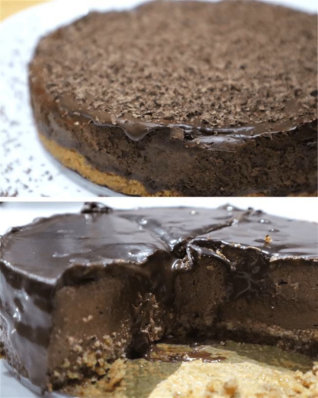 Image of Baked Chocolate Cheesecake