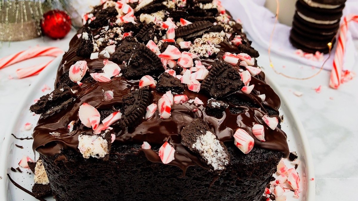 Image of Chocolate Peppermint Loaf Cake