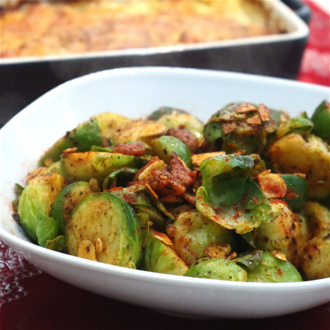 Image of Fried Sprouts & Bacon