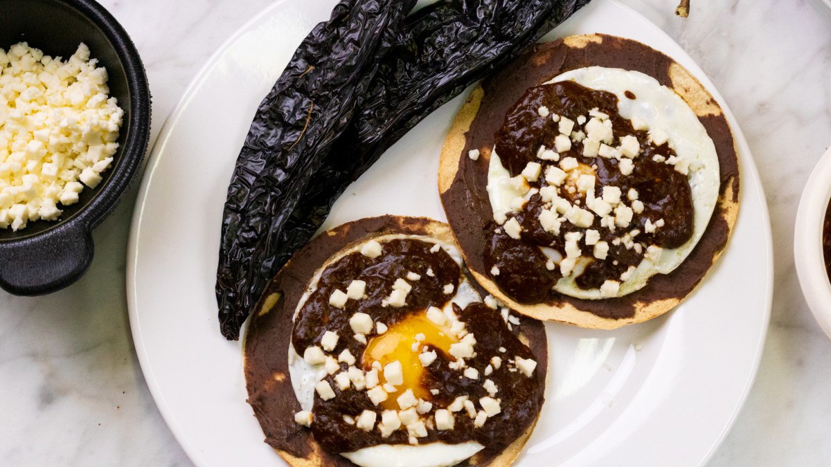 Image of Huevos Rancheros with Pasilla Salsa