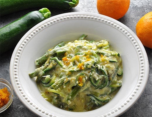 Image of Zucchini with Asparagus and Orange