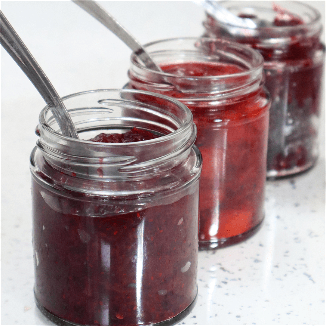 Image of Rhubarb & Blackcurrant Jam