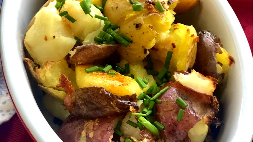 Image of SIMPLE SIDES: SMASHED POTATOES