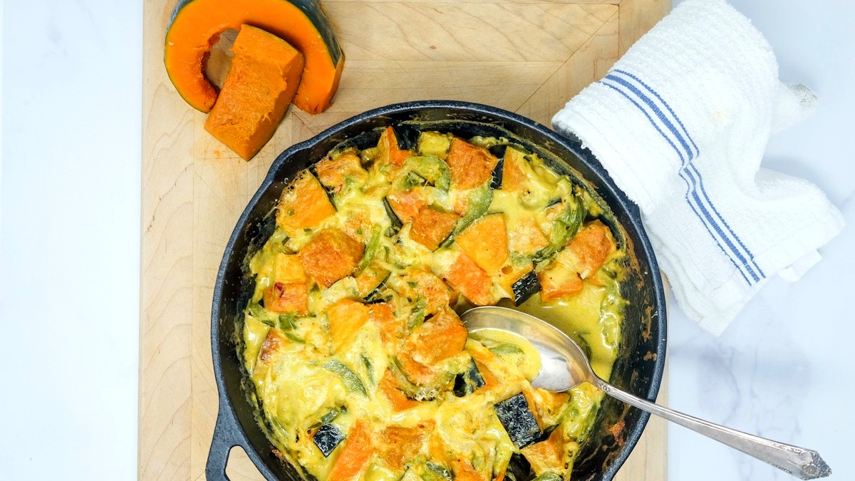 Image of Squash & Green Pepper au Gratin