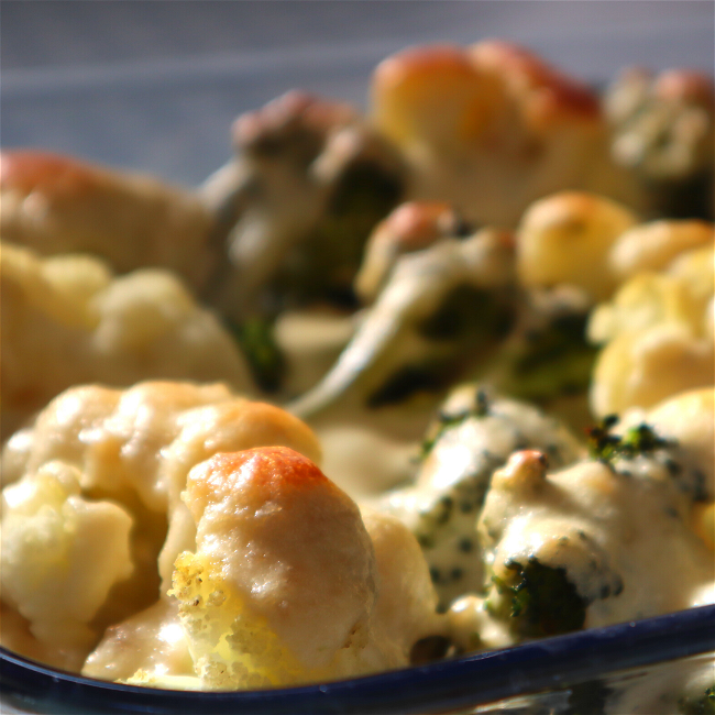 Image of Cauliflower & Broccoli Cheese Bake 