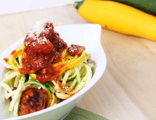 Image of Zucchini Linguine with Meat Sauce