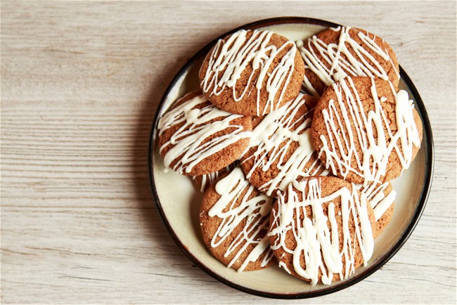 Image of Cream Cheese Frosted Gingerbread Cookies