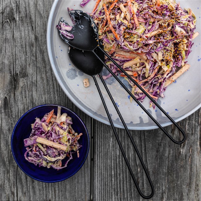 Image of Creamy Slaw with Labne Tahini Dressing