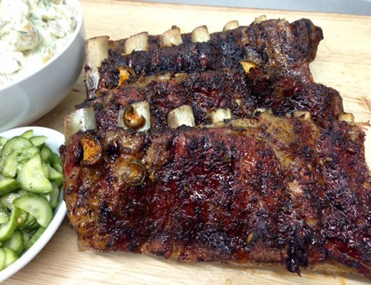 Image of Honey Jalapeño Glazed Ribs